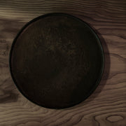 漆朽ち塗り盆皿 7寸 (F) plate
