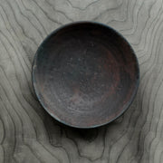 埋め焼き浅鉢(黒) 14cm