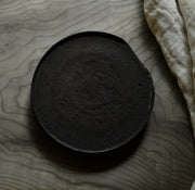 漆朽ち塗り盆皿 6寸 (A2) plate