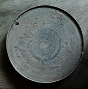 漆朽ち塗り盆皿 8寸 (E) plate