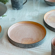 6.5寸黒土化粧平皿 Plate