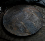 Pit-fired Plate (Black) 25cm