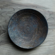 Pit-fired Shallow Bowl (Black) 19cm