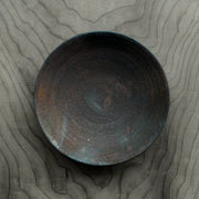 Pit-fired Shallow Bowl (Black) 14cm