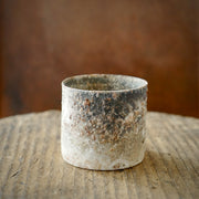 Wood-fired white porcelain cup